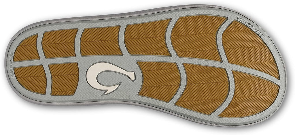 OLUKAI Pili Men's Leather Sandals, Sleek & Versatile Design, Comfortable & Waterproof Straps, Arch Support & Everyday Wear