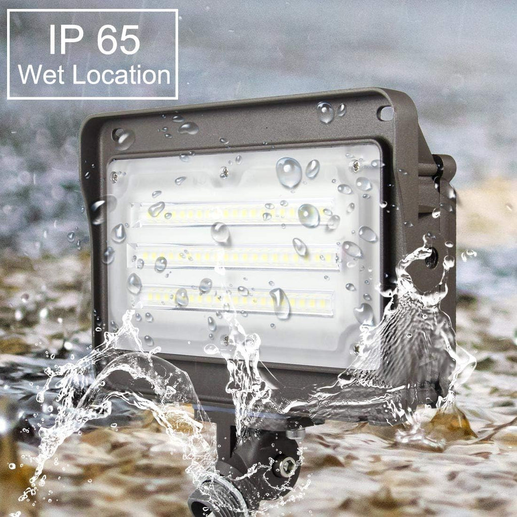 kadision 50 Watt LED Flood Lights, 6500lm Replaces 400W Incandescent, 5000K Daylight LED Flood Light Outdoor Waterproof for Yard, Patio, House Exterior, ETL Listed (4 Pack)
