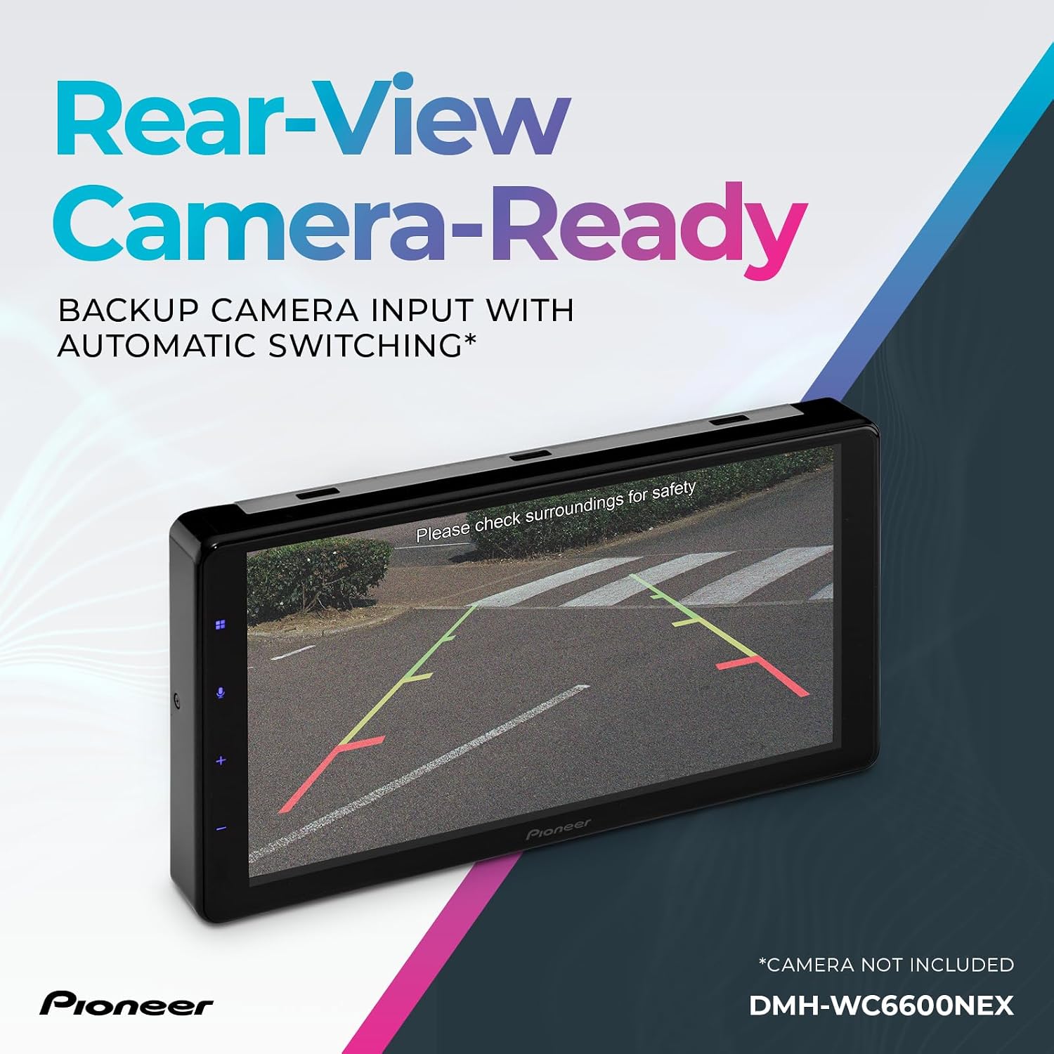 Pioneer DMH-WC6600NEX 9' Capacitive Touchscreen, Modular Chassis – Wireless & Wired Apple CarPlay & Android Auto, Amazon Alexa, Bluetooth, HD Radio, FLAC, Backup Camera, Hi-Volt RCA