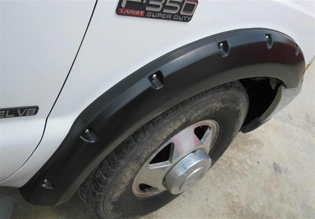 Lund RX311T Elite Series Black Rivet Style Textured Front and Rear Fender Flare - 4 Piece