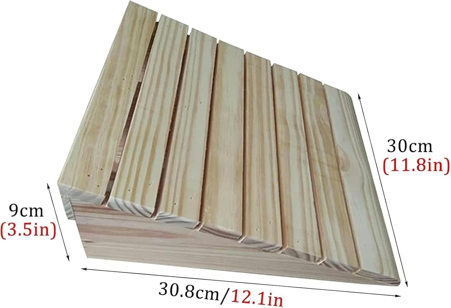 Threshold Ramp, 3/4/5/6/7inch Rise Portable Wood Ramps, for Doorways/Front Door/Garage, Wooden Threshold Ramps for Walkers/Motorcycle/Disabled Chair