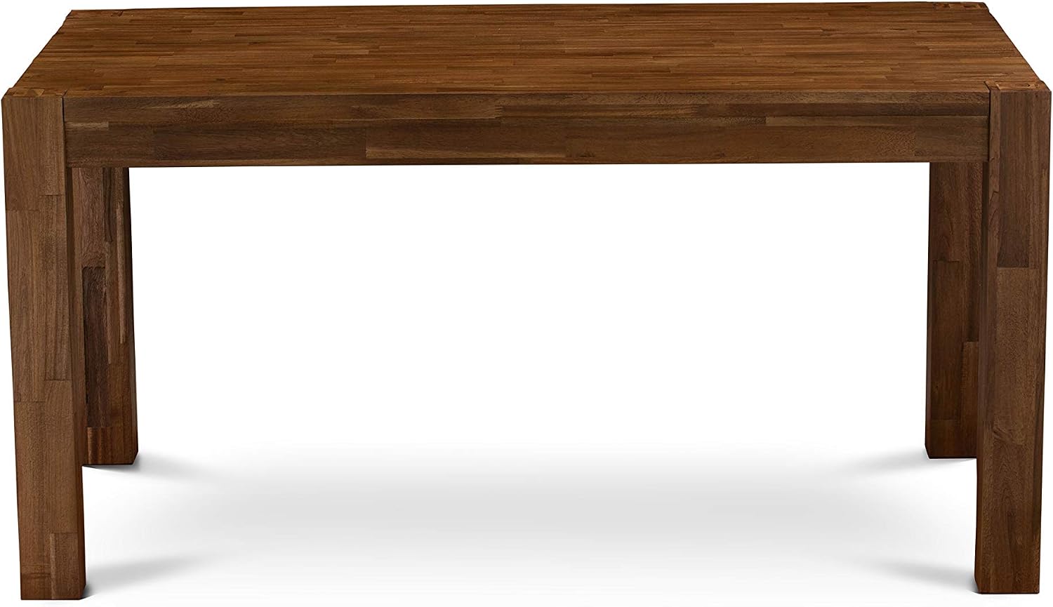 East West Furniture CN6-0N-T Celina Modern Kitchen Table - Rectangle Rustic Wood Dining Table , 36x60 Inch, Walnut