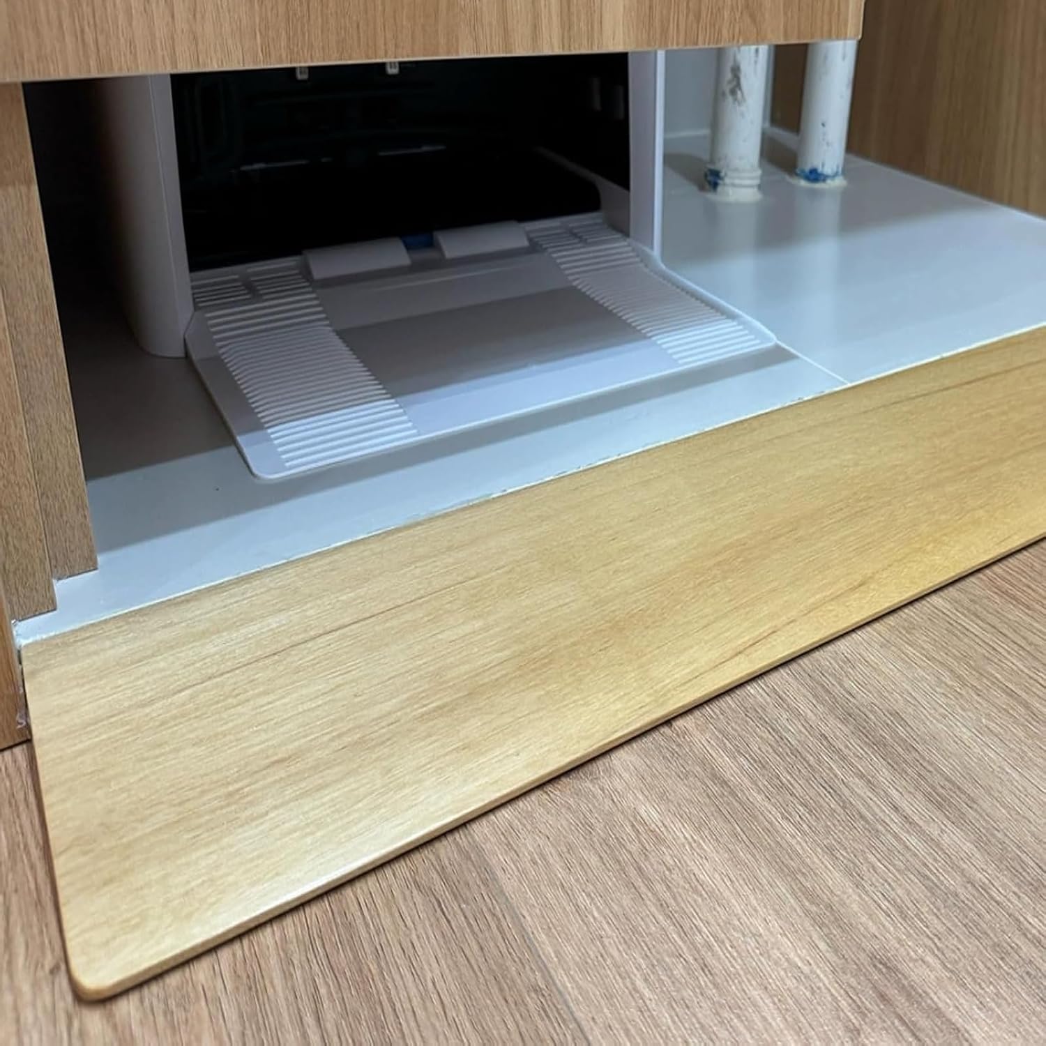 Wooden Threshold Ramp, Wheelchair Ramp, 1100 lbs Capacity, for Sweeping Robot Stroller Scooter, Steps, Stairs, Entry, Threshold, Doorways(80x25x5cm/31.5x9.8x2in)