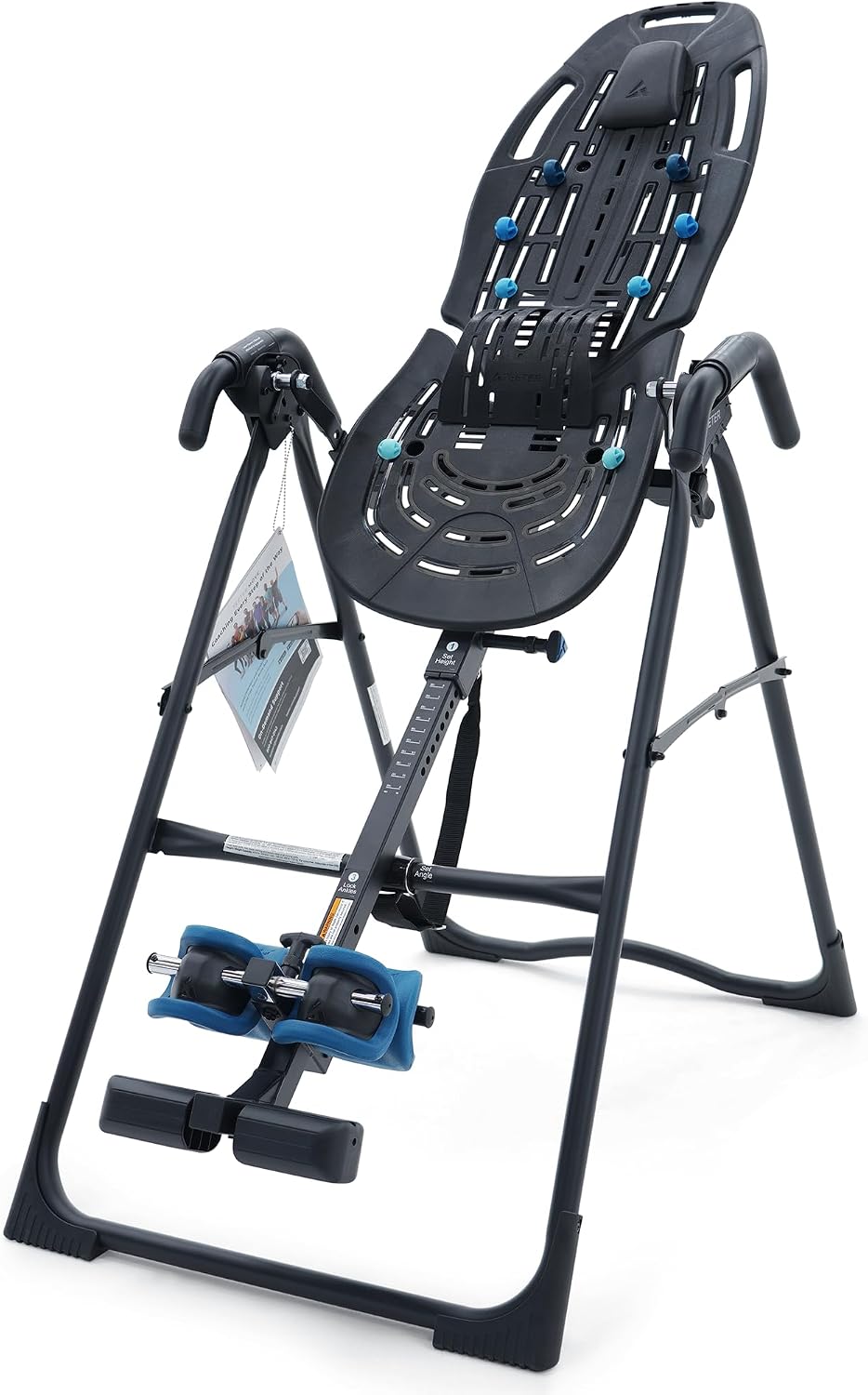 TEETER EP-560 Inversion Table w/Accessories for Back Pain Relief – FDA-Registered, UL Safety Certified, 300 lb Capacity, Designed & Patented in USA