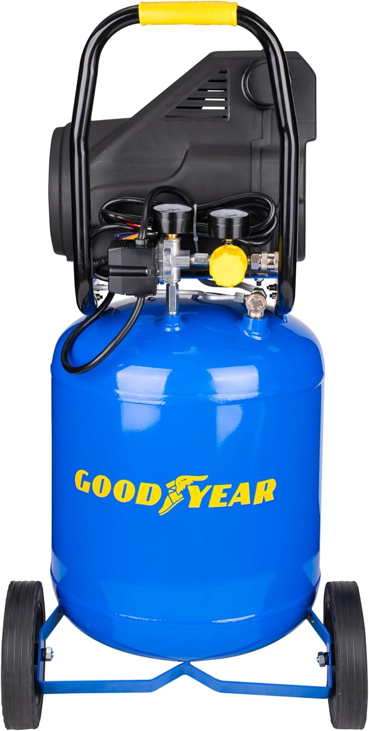 Goodyear 10 Gallon 150 PSI Oil Free Portable Vertical Electric Air Compressor