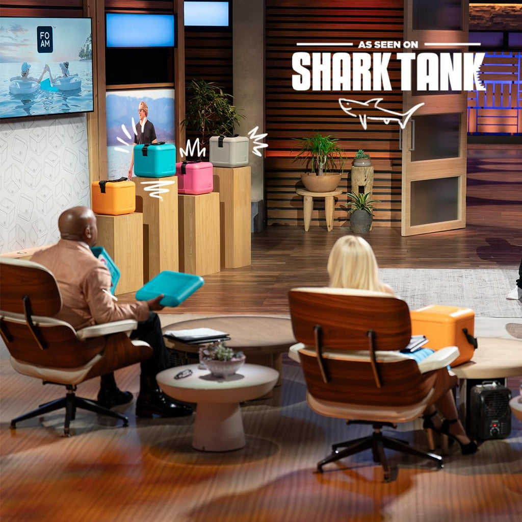 Floating Cooler/Boat Cooler (22 Qt) Lightweight (only 4lbs) Durable EVA FOAM (Not Styrofoam) Ice Chest, Floats Fully Loaded, 30 Can Capacity, for Boat, Dock, Park & Pool. As seen on Shark Tank!