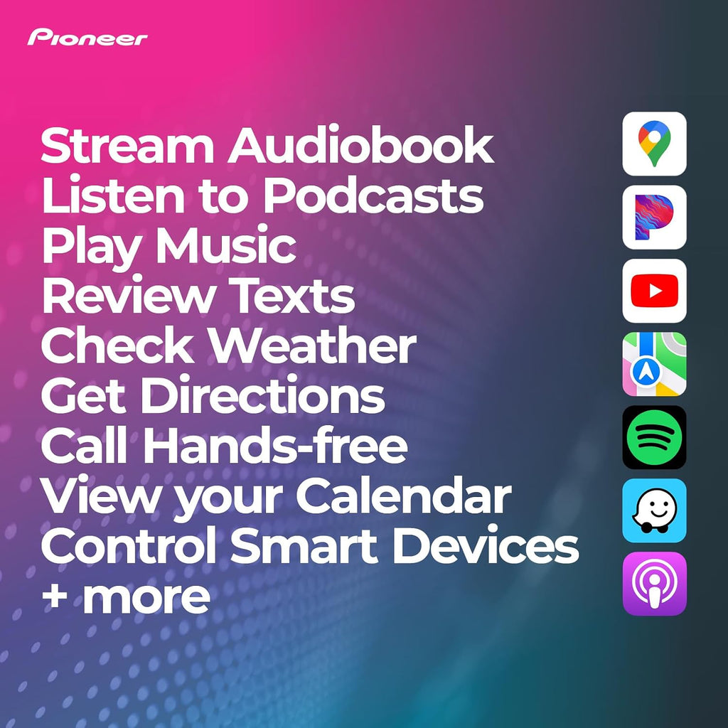 Pioneer DMH-C2550NEX 6.8' Capacitive Touchscreen, Modular Chassis – Wired Apple CarPlay & Android Auto, Amazon Alexa, Bluetooth, Backup Camera, FLAC, Short Chassis, Hi-Volt RCA