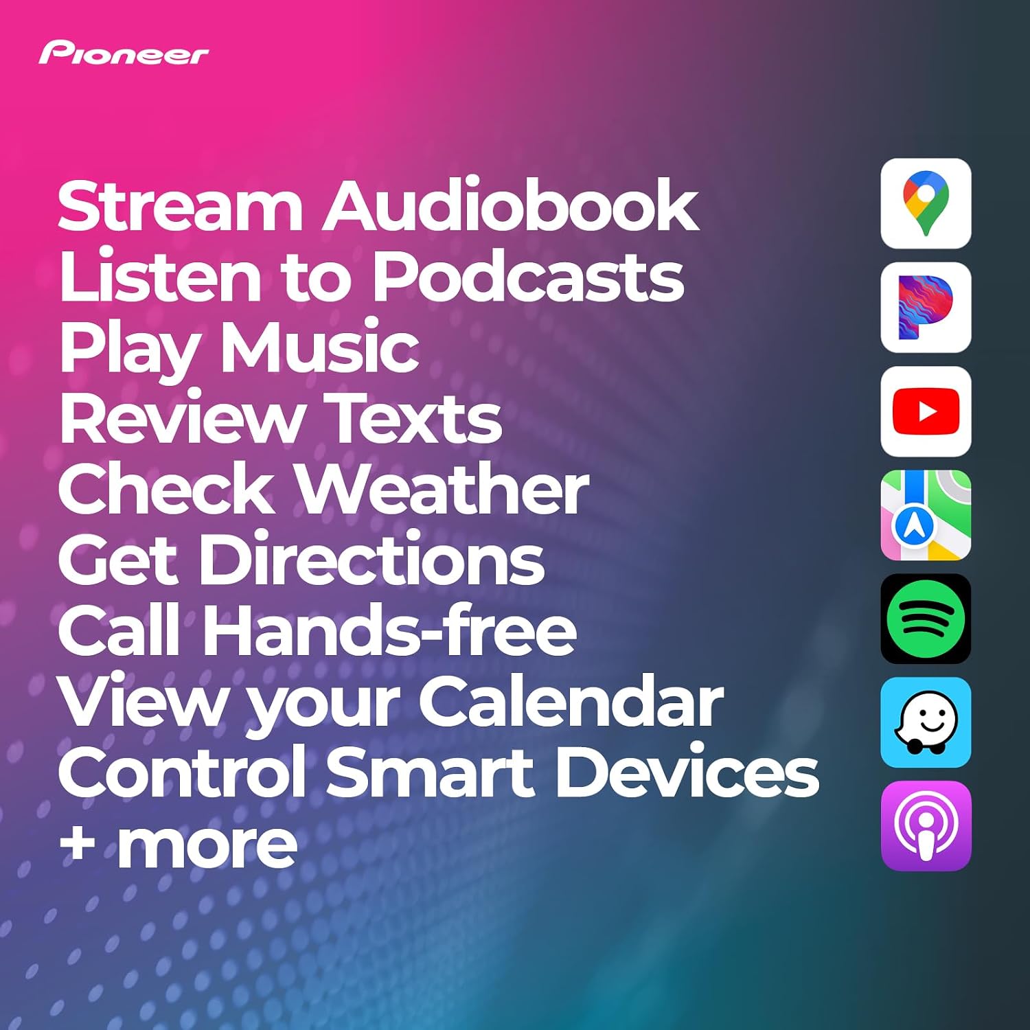 Pioneer DMH-C2550NEX 6.8' Capacitive Touchscreen, Modular Chassis – Wired Apple CarPlay & Android Auto, Amazon Alexa, Bluetooth, Backup Camera, FLAC, Short Chassis, Hi-Volt RCA
