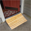 Wooden Threshold Ramp for Doorways, 5/6/7/8/10 Inch Rise, Non-Slip Wheelchair Ramp for Front Door, Garage, Motorcycle, Scooter, 660lbs Capacity