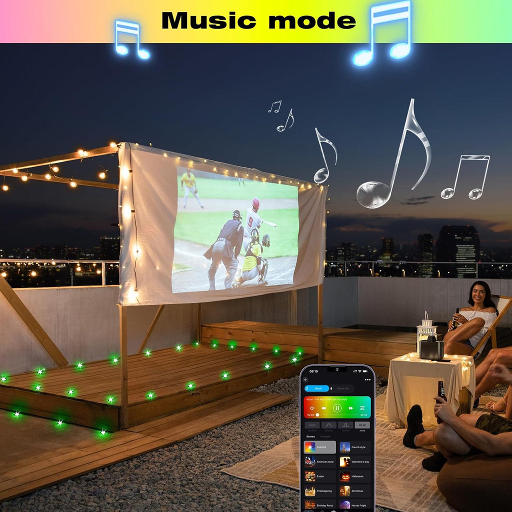 FVTLED LED Deck Lighting Kits, 10pcs WiFi Controller Φ1.97 Low Voltage LED Deck Lighting RGB Recessed Light Compatible with Alexa Google Home Wireless Smart Phone RGB Lamp
