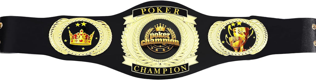 Poker Championship Belt Real Leather Adult Size Champion Award Trophy Prize Gift
