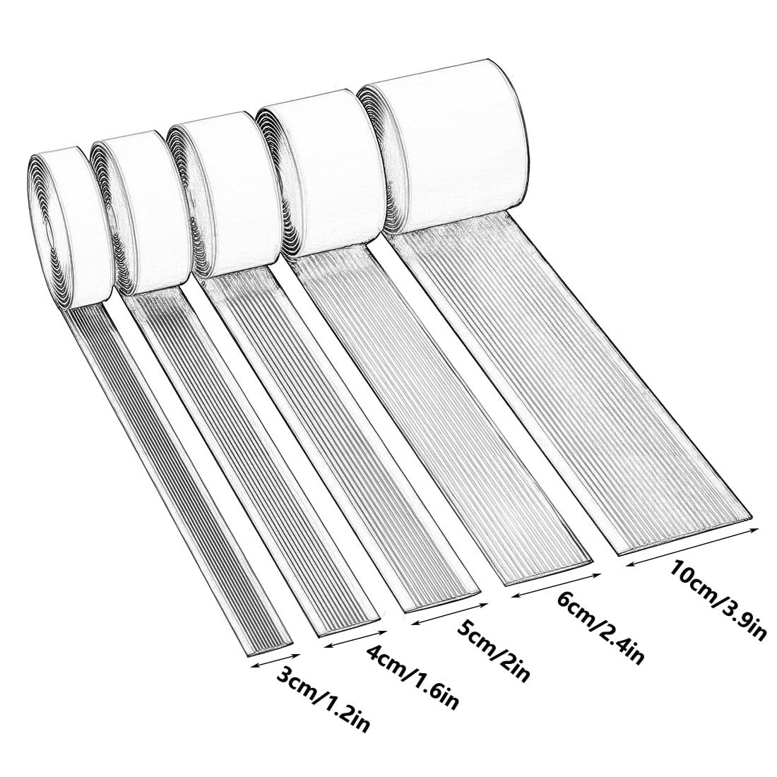 33ft Self-Adhesive Stair Edge Trim Protector Anti-Slip, PVC Flexible Floor Transition Strip for Doorway, Threshold Strip Cuttable for Indoor/Outdoor Step(Blue,10cm/4in)