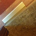 Floor Strips Between Rooms, 4inch 10cm Extra Wide Threshold Transition Ramps for Doorways, Self Adhesive Reducer/Edge Trim for Vinyl Wood Uneven Flooring, Metal (B W 10CM)