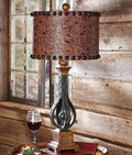 BLACK FOREST DECOR - Sheridan Table Lamp for Cabin, Living Room, Nightstand, Desk - Western Rustic Lighting - 26.75'
