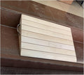 Threshold Ramp Wheelchair Ramp Wooden Threshold Ramp with Handle Handy Non-Slip Scooter Ramp for Doorway/Front Door/Garden Kerb Ramps Anti-Slip (One Color 30.8x30x11cm)