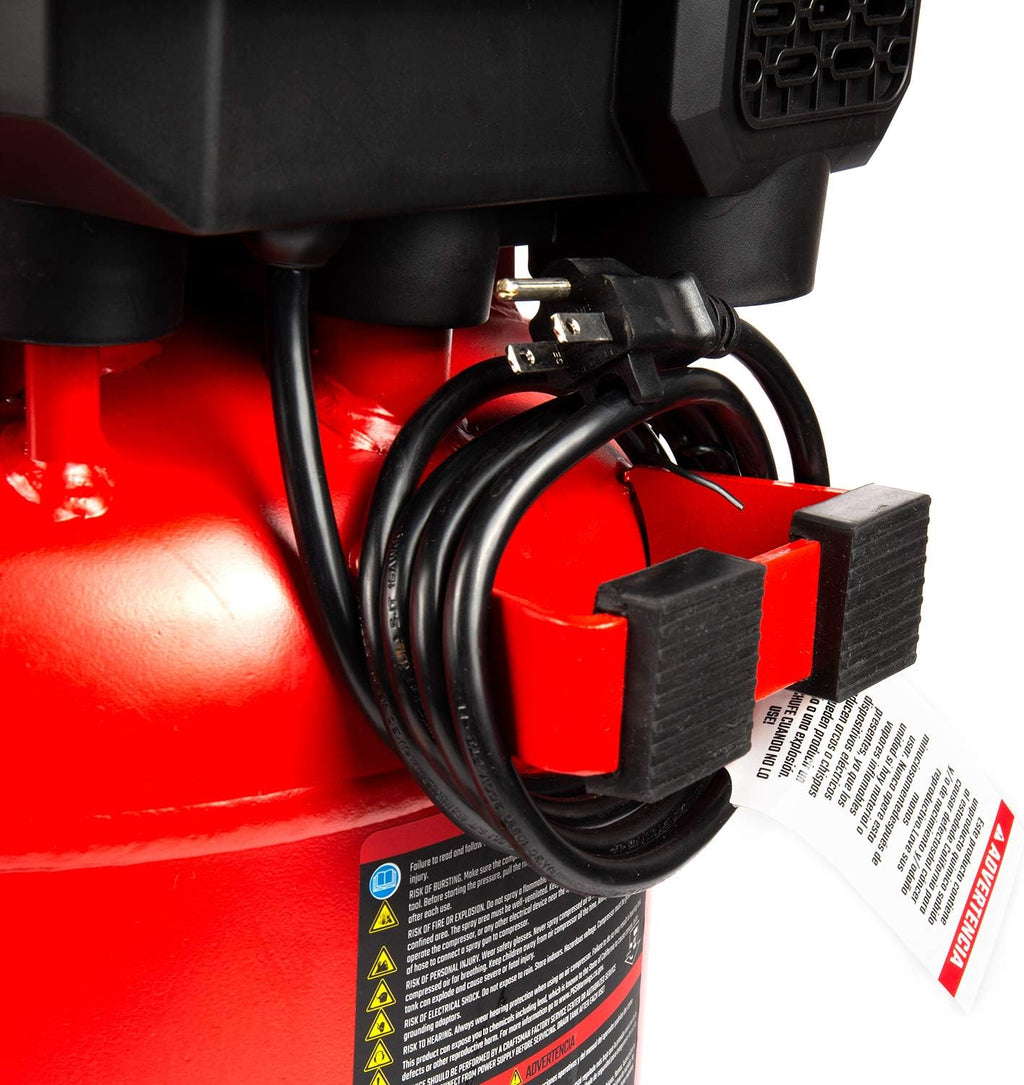 Craftsman Air Compressor 10 Gallon, Peak 1.8 HP, Max 150 PSI, 4.0CFM@90PSI, 5.0 CFM@40PSI, Oil-free, Portable Air Compressor with Wheel, 120V, Model: CMXECXA0331042