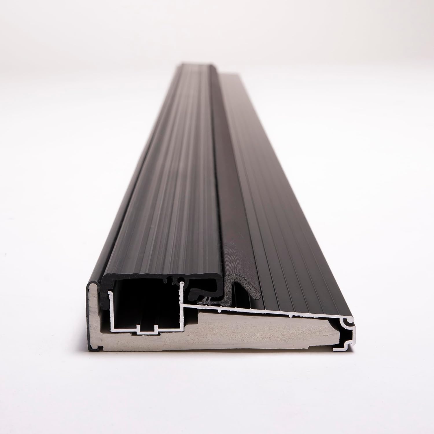 Heavy Duty Black Aluminum Outswing Door Threshold – 4-9/16' Width x 1-3/8' Height – Weatherproof, Energy Efficient, Easy Install – Commercial & Residential Use (36 inch)