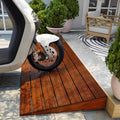Doorways Wheelchair Ramps - Wood, Wooden Threshold Ramp Multipurpose Kerb Ramps 3.9' Rise, Step Ramp for Scooter Walkers Car Motorcycle(50 * 50 * 10cm)