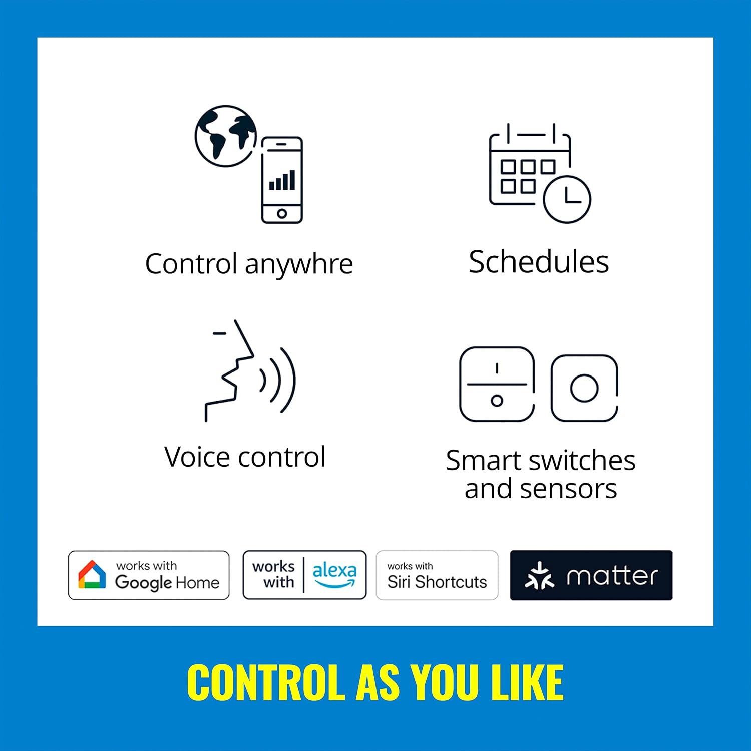WiZ Connected 48FT Color Changing Outdoor String Lights - Water and Weatherproof - Adapter Included - Control with Wiz Connected App - Works with Voice Control