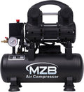 MZB 2.4 Gallon Ultra Quiet Air Compressor 110V/60Hz 1.2HP 5.65CFM, MAX 115PSI Steel Tanks Oil-Free 70dB Noise Level Air Compressor for Spray Painting, Auto Repair, Carpentry Decoration
