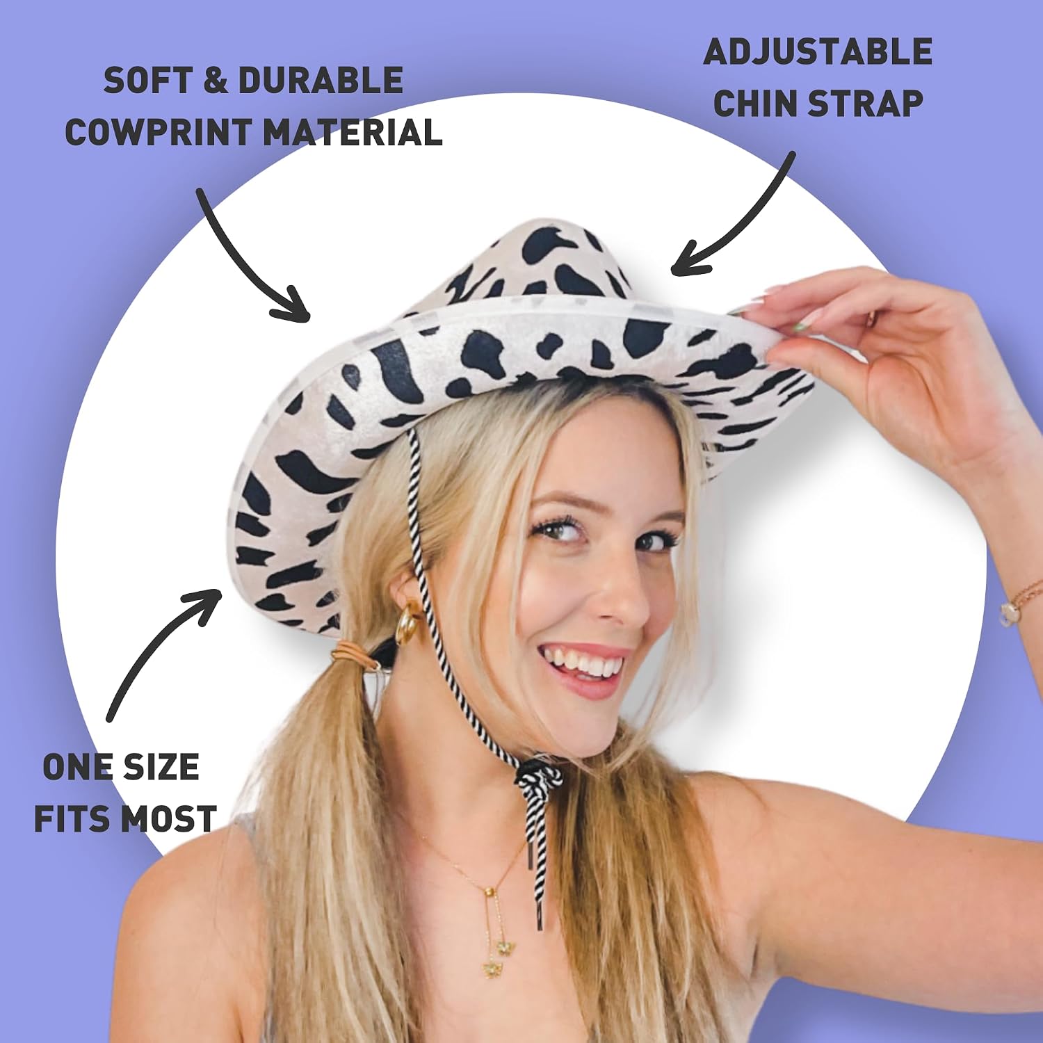 Cowboy Hats | Cowgirl Cosplay Novelty Bulk Costumes | Bridal Shower Engagement Girls Trip Bridesmaid Gift Goodie Bag Favor