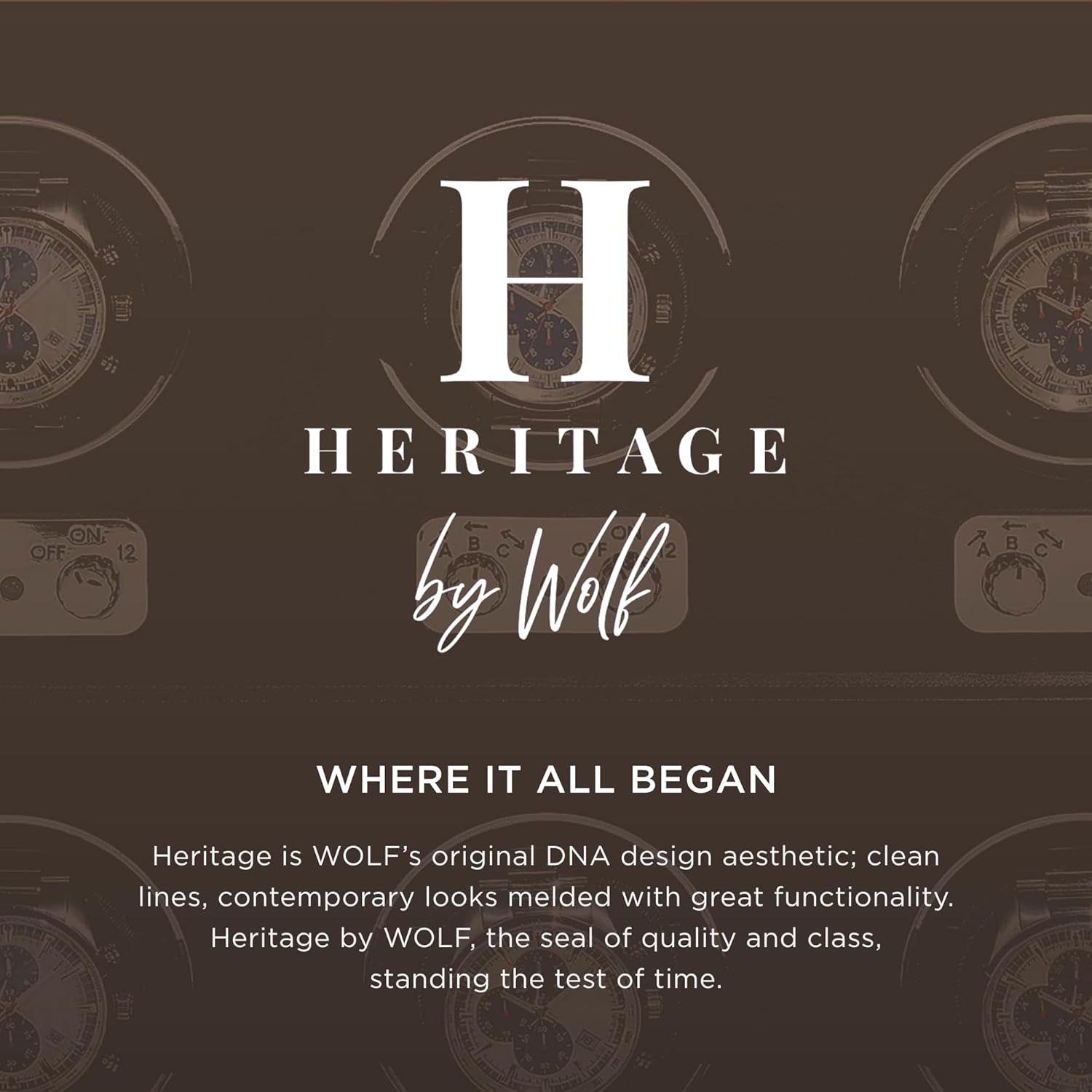 WOLF Heritage Safe Deposit, Pewter Saffiano - Seven Jewelry Compartments, One Ring Roll & One Watch Compartment - Includes Lock & Key