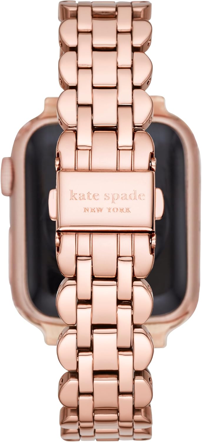 kate spade new york Designer Interchangeable Stainless Steel Band Compatible with Your 38/40/41mm Apple Watch Series 9/8/7/6/5/4/3/2/1/SE