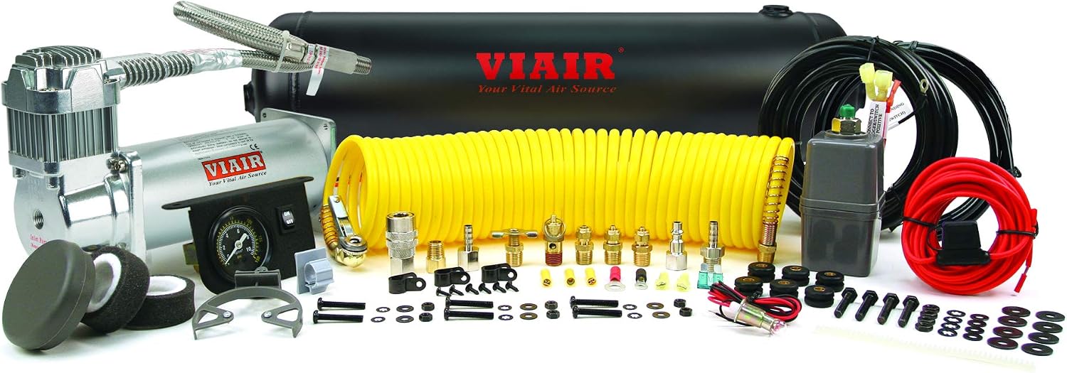 VIAIR Constant Duty OBA Onboard Air System with 450C Air Compressor & 2.5 Gallon Tank, 12V Offroad Compressor, 150 PSI, up to 37' Tires