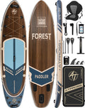 10'6''x33''Inflatable Stand Up Paddle Board, 400lbs Extra Wide Stand Up Paddleboard with Kayak Seat, Anti-Slip EVA Deck Premium SUP Accessories Kit, Non-Slip Stable Deck Boat