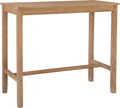 Linon 42 inch Height Pub Claridge Table, Distressed Brown Bar