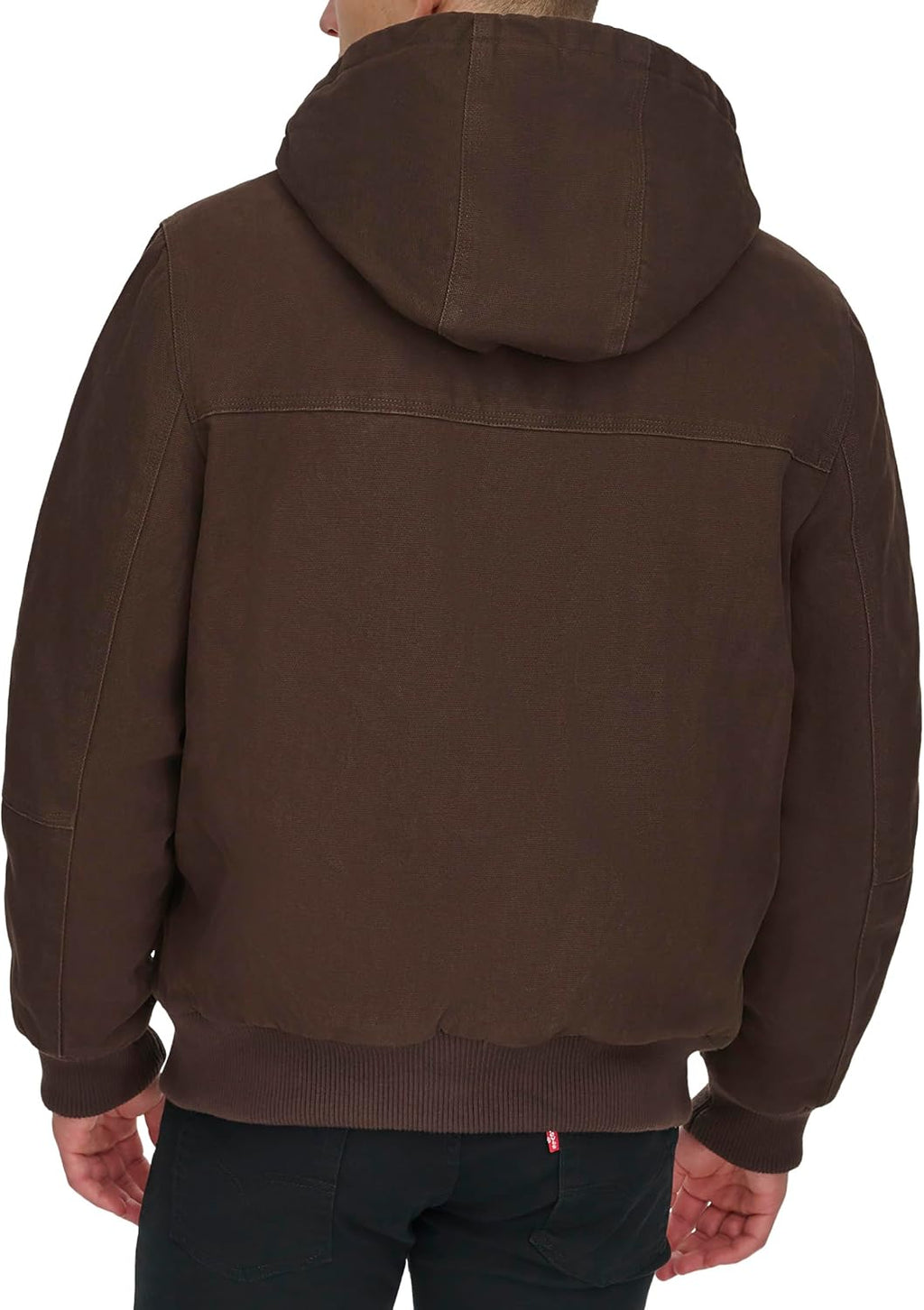 Levi's Men's Workwear Cotton Canvas Hooded Bomber Jacket