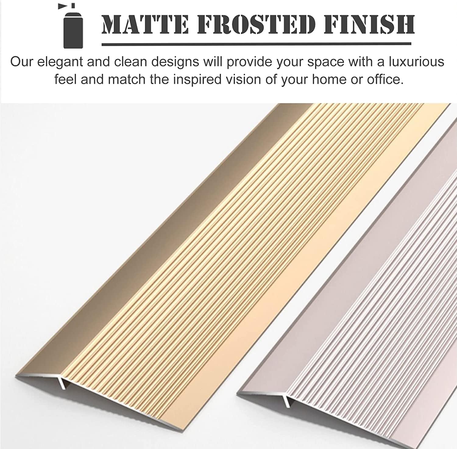 Carpet edging Floor Transition Strip Walker Entry Ramp,Transition Strip Extra Wide 4' Floor Transition Strip Heavy Duty Aluminum Threshold Strip,Vinyl/Tile/Wood/Laminate Edge Trim Strip,For Different