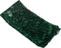 50 pcs 20-Inch Hunter Green Sequins Napkins - for Wedding Party Restaurant Holiday Dinner
