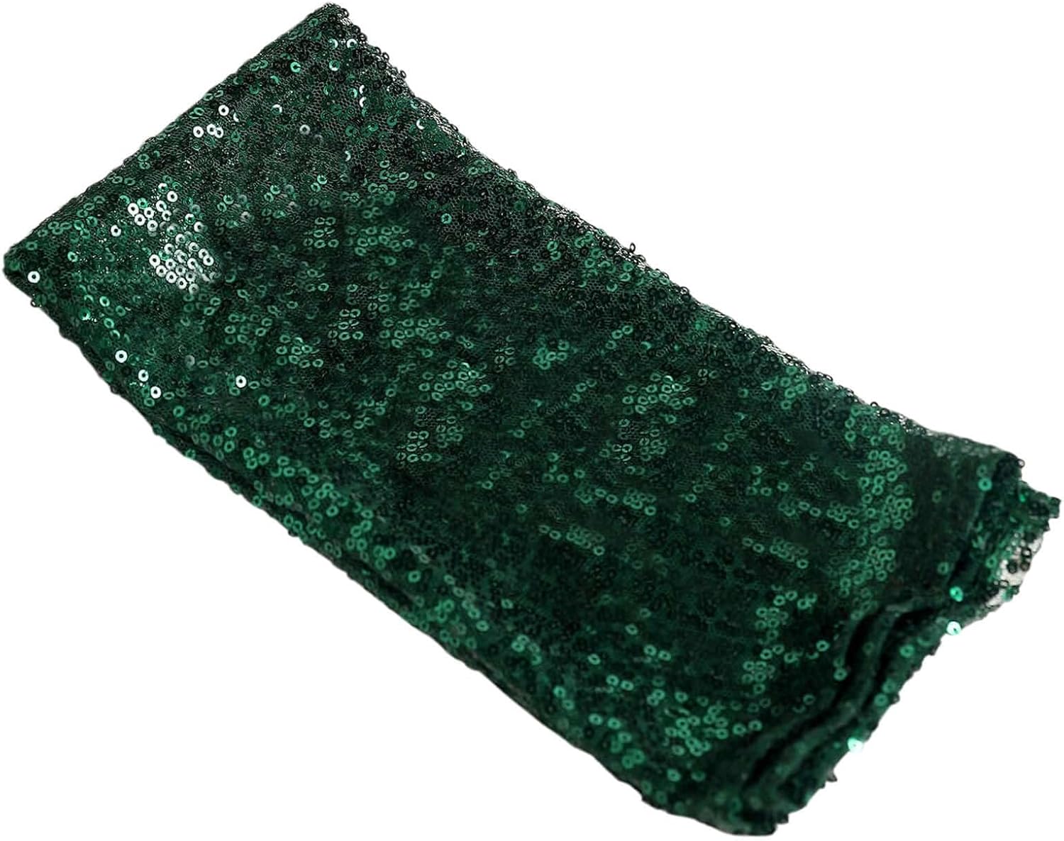 50 pcs 20-Inch Hunter Green Sequins Napkins - for Wedding Party Restaurant Holiday Dinner