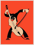 Amanti Art Framed Canvas Wall Art 42x32 The Cello by Mark Rogan, Framed Wall Art Canvas, Music Artwork, Traditional Decor, Oversize Poster Painting for Living Room, Bedroom, Bathroom, Kitchen, Office