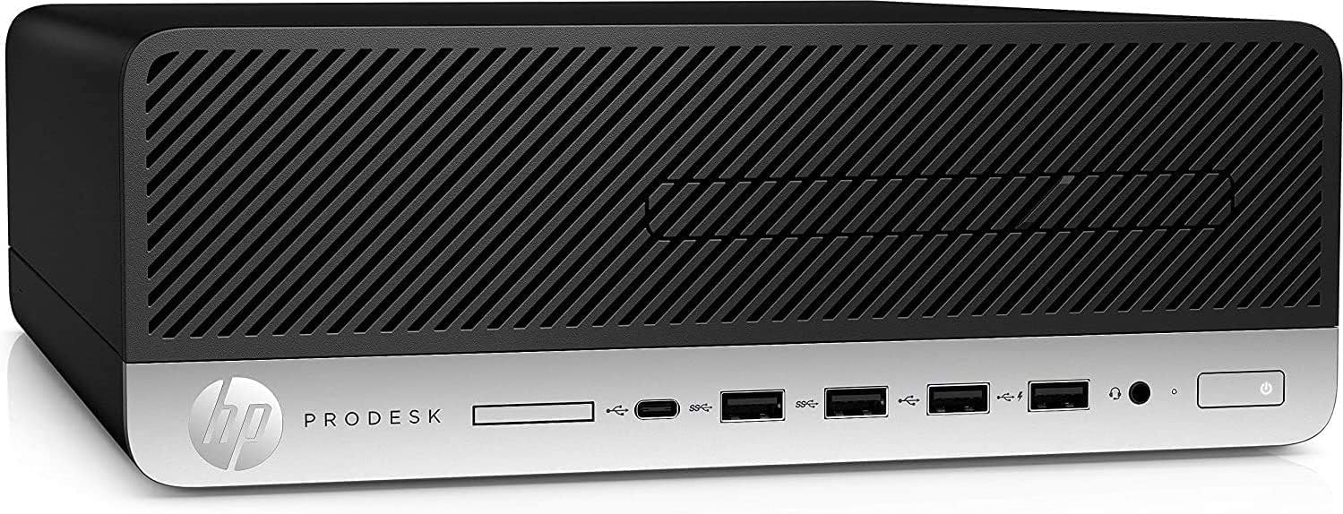 HP ProDesk 600 G4 SFF Desktop PC, Core i5-8500, 8 GB RAM, 256 GB SSD, Keyboard & Mouse, USB WiFi, USB BT, Windows 11 Pro (Renewed)