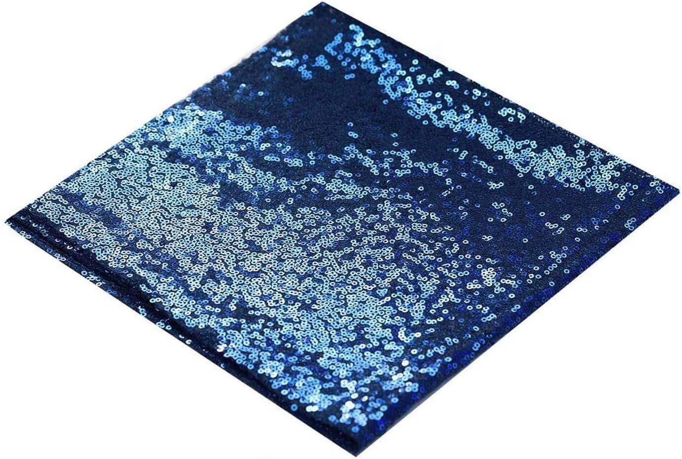 50 pcs 20-Inch Navy Blue Sequins Napkins - for Wedding Party Restaurant Holiday Dinner