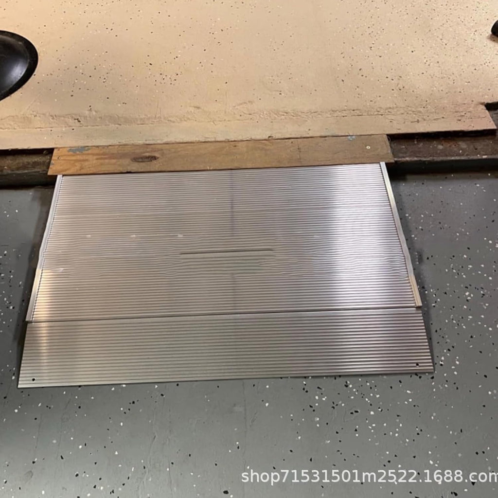 Aluminum Alloy Wheelchair Ramp,Threshold Ramp for Doorways Doorstep 300KG Loading, Capacity Bridge Ramp for Wheelchair Motorbike Bike Stroller