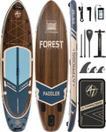10'6''x33''Inflatable Stand Up Paddle Board, 400lbs Extra Wide Stand Up Paddleboard with Kayak Seat, Anti-Slip EVA Deck Premium SUP Accessories Kit, Non-Slip Stable Deck Boat