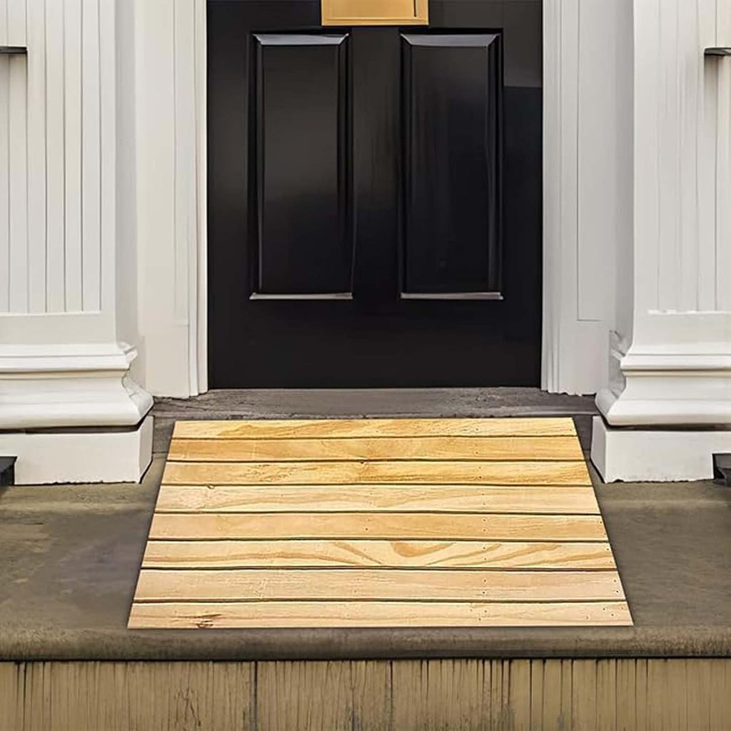 Rise Doorway Ramp 27.5x17x7in, Curb Ramps for Driveway, Wooden Threshold Ramps for Doorways, Easily Carried, for Walkers/wheelchairs/Walker/Bicycles/Electric Vehicles