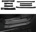 CTH for Toyota Tacoma 4-Dr 2025-2026 Car Door Sill Threshold Plate Door Pedal Door Kick Protector Cover Trim Stainless Steel Car Accessories 8pcs (Interior + Exterior, Black)