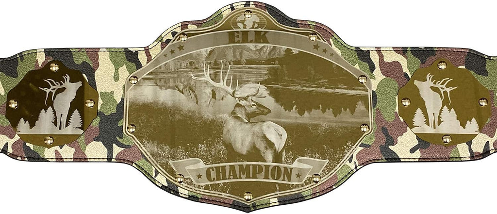 Undisputed Belts Hunting Championship Belt Trophy - Custom Text