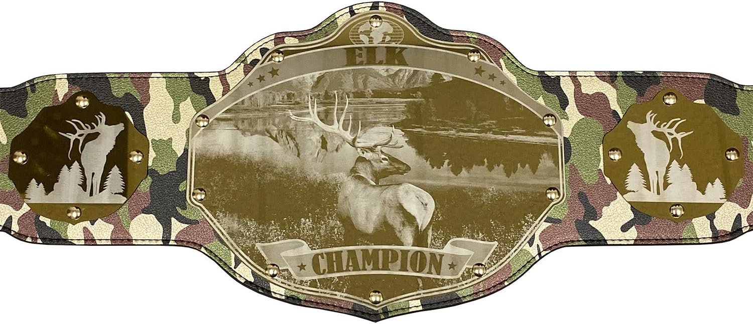 Undisputed Belts Hunting Championship Belt Trophy - Custom Text
