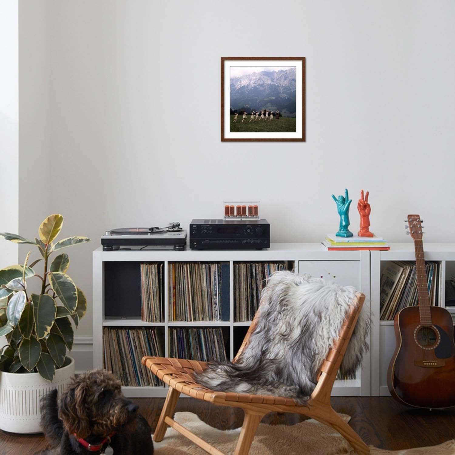 ART.COM Wall Premium Photographic Print The Sound of Music, 1965 on Brown Frame, 21' x 21'