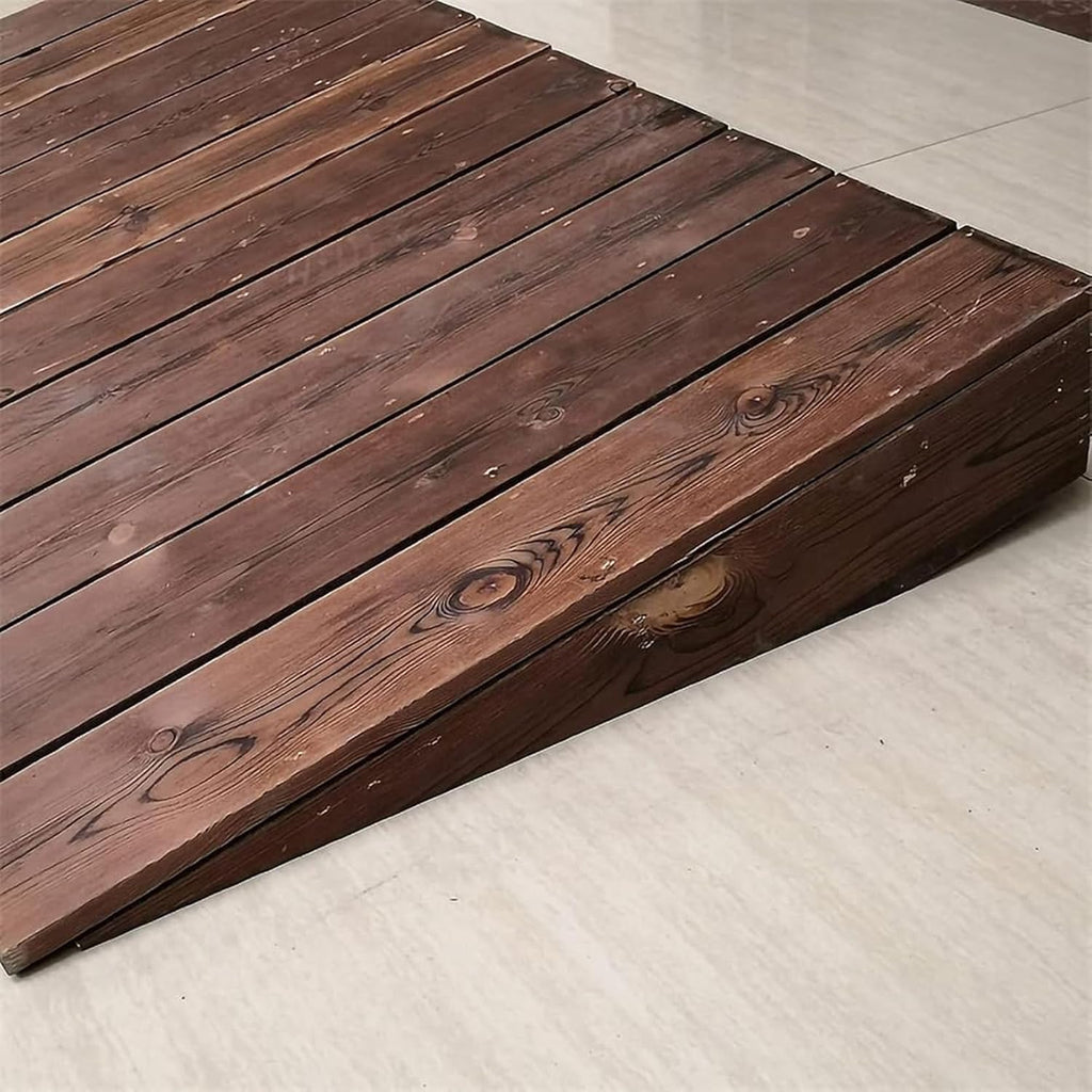 Lightweight Curb Ramp, Wooden Threshold Ramp, Car Ramp, Wheelchair Ramp, Entry Ramp, Handicap Ramp, Driveway Ramp, Portable Ramp - for Stairs, Steps, Doorways, Shops