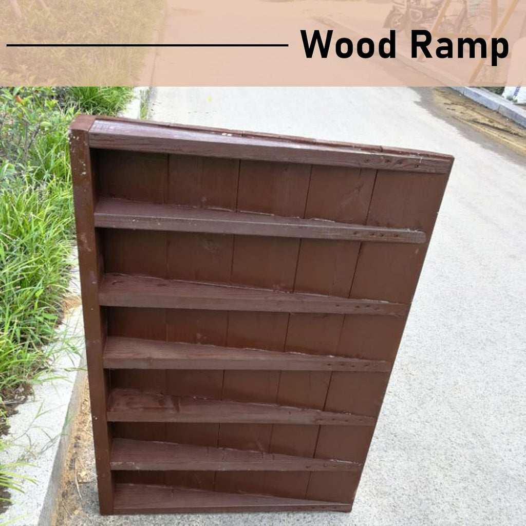 JYDQM Wheelchair Ramp Portable Curb/Kerb Ramp Brown Wooden Threshold Ramps, 3' / 5' Rise, 19.7/21.6/23.6/25.6/27.6/29.5/31/33/35/37 Inch Wide, Doorways Access(Size:48x70x8cm/18.8x27.6x3in)