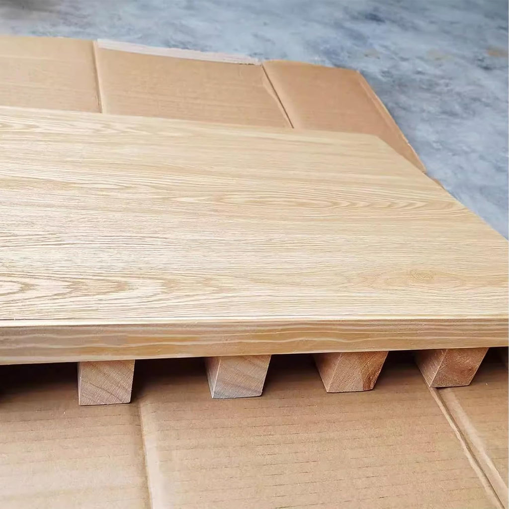 Wooden Wheelchair Ramp Rise Threshold Ramps for Doorways Portable Transition Ramps for Garage Patio Porch Shed(48 * 45 * 9cm/19 * 18 * 3.5in)