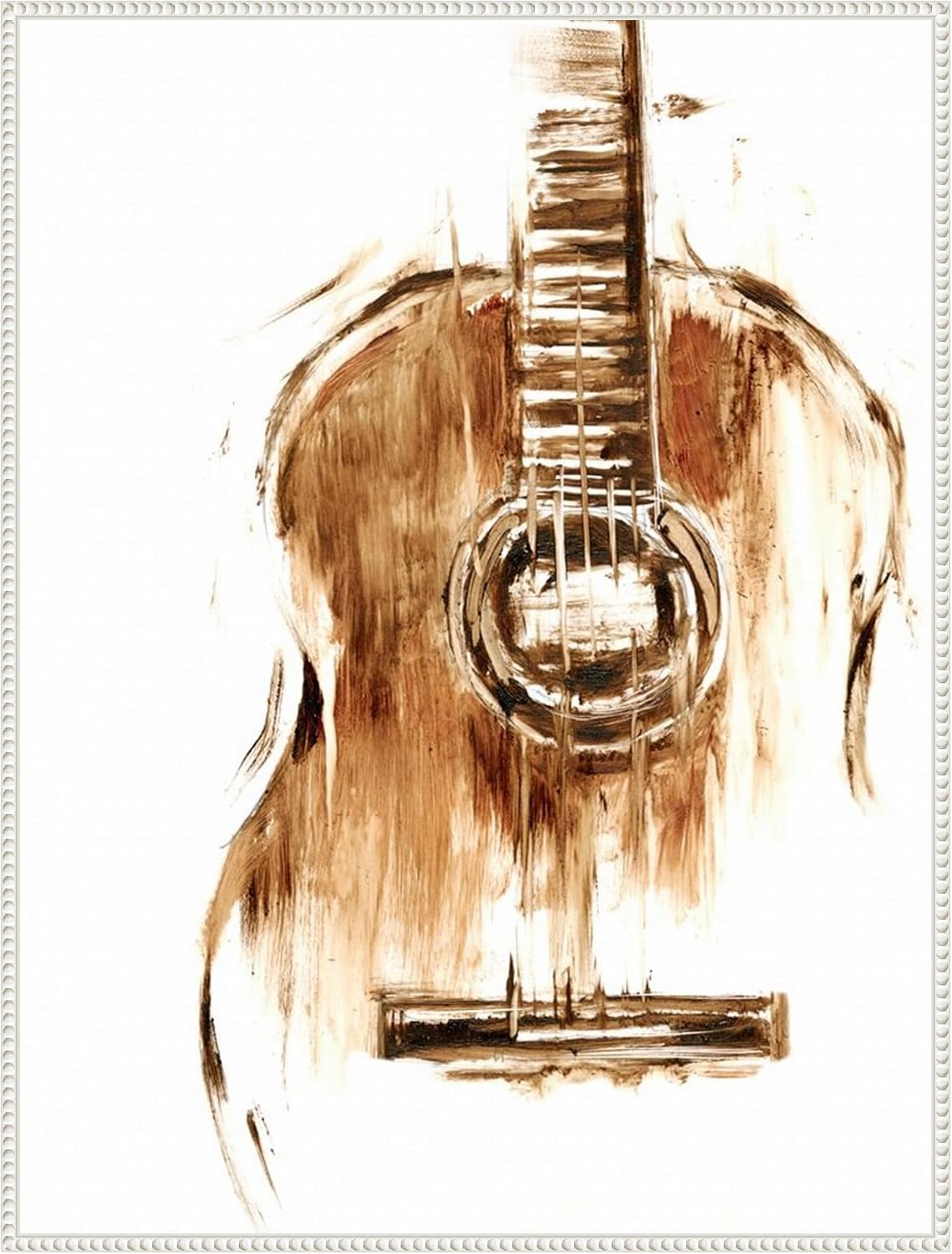 Amanti Art Framed Canvas Wall Art 42x32 Instrumental II by Ethan Harper, Framed Wall Art Canvas, Music Artwork, Traditional Decor, Oversize Poster Painting for Living Room, Bedroom, Bathroom, Kitchen