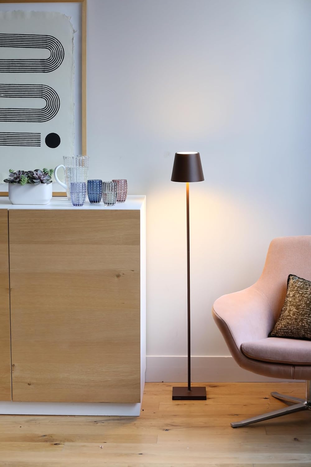 Zafferano Poldina L Pro Floor & Table Lamp Rust