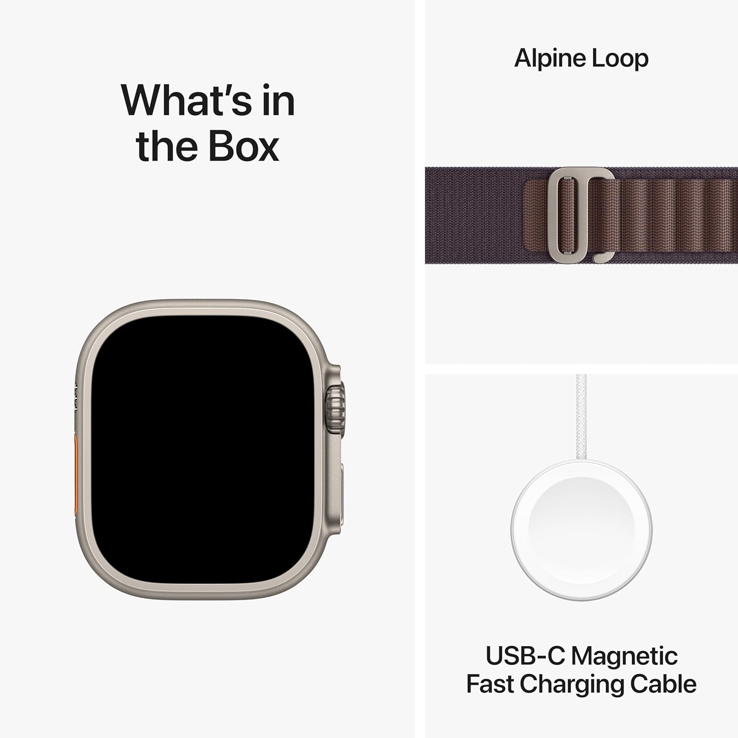 Apple Watch Ultra 2 [GPS + Cellular 49mm] Smartwatch with Rugged Titanium Case & Indigo Alpine Loop Medium. Fitness Tracker, Precision GPS, Action Button, Carbon Neutral With AppleCare+ (2 Years)
